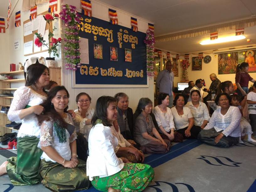 Photo: Cambodians in Norway at Khmer Buddhist Center, November 2019