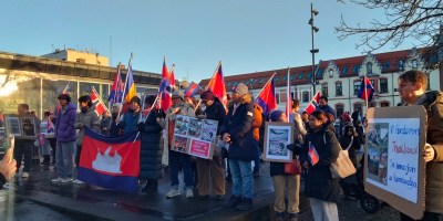 Cambodians-Norwegians at peaceful protest in Kristiansand, Norway, 20 Dec 2025
